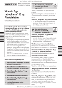 Vitamin B12- ratiopharm® 10 µg Filmtabletten