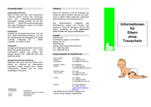 Informationen f&uuml;r Eltern ohne Trauschein