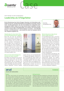 Leadership als Erfolgsfaktor - acuenta