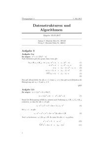 Datenstrukturen und Algorithmen