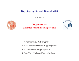 Kryptographie und Komplexit¨at