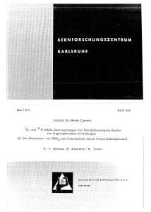 Mai 1969 Institut für Heiße Chemie KFK 958 1H_ und 31p