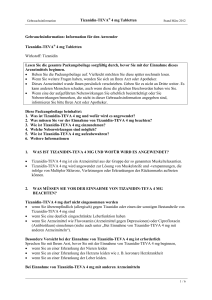 Tizanidin-TEVA® 4 mg Tabletten Gebrauchsinformation