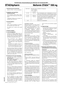 Metformin STADA 1000 mg - SRZ