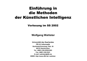 Einführung in die Methoden der Künstlichen Intelligenz