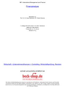 Finanzanalyse - Beck-Shop