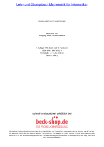 Lehr- und Übungsbuch Mathematik für Informatiker - Toc - Beck-Shop