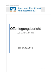 Offenlegungsbericht - Spar- und Kreditbank Rheinstetten eG