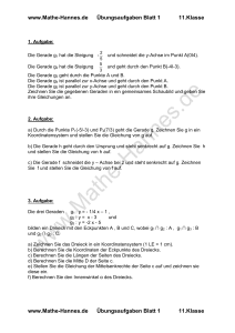 Übungsaufgabe 1 Analytische Geometrie 02 - Mathe