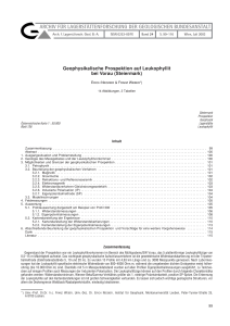 archiv für lagerstättenforschung der geologischen bundesanstalt