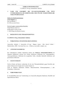 GEBRAUCHSINFORMATION CLAMOXYL 40 mg