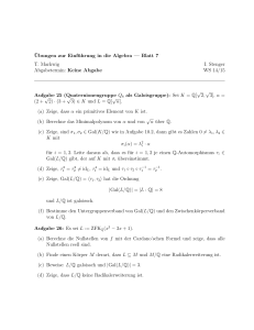 Blatt 7 T. Markwig I. Stenger Abgabetermin