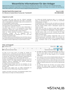 Wesentliche Informationen für den Anleger