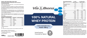 100% NATURAL WHEY PROTEIN