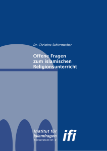 Offene Fragen zum islamischen Religionsunterricht