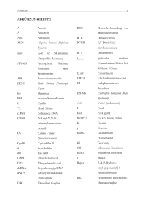 ABKÜRZUNGSLISTE