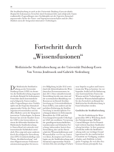 Fortschritt durch „Wissensfusionen“