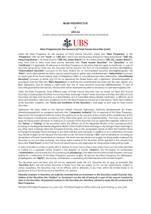 base prospectus - UBS