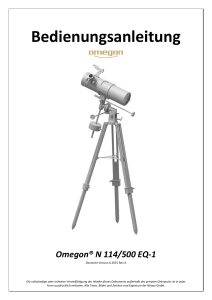 Bedienungsanleitung Omegon® N 114/500 EQ-1