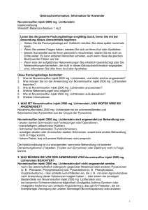 Information für Anwender Novaminsulfon injekt 2500 mg