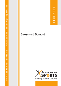 Stress und Burnout - Academy of Sports