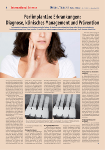 Periimplantäre Erkrankungen: Diagnose, klinisches Management