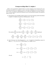 Lösungsvorschläge Blatt 13, Aufgabe 1