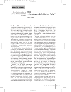 Die "fundamentalistische Falle"