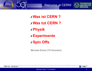 Welcome to CERN