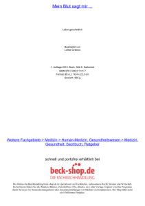 Mein Blut sagt mir - ReadingSample - Beck-Shop