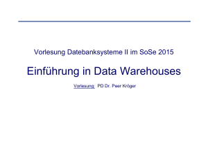 Einführung in Data Warehouses