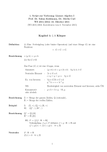 Kapitel 1: § 1 Körper