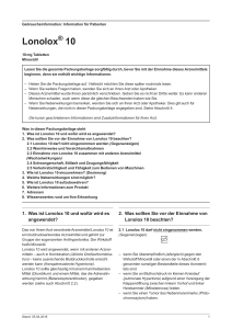 Lonolox ® 10 mg Tabletten