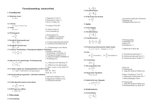 Formelsammlung Amateurfunk