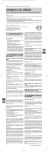 Oxytocin 3 IE HEXAL
