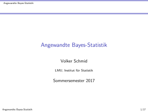 Angewandte Bayes-Statistik