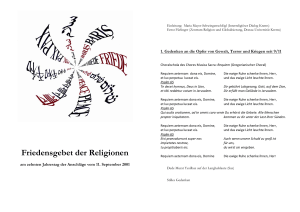 Friedensgebet der Religionen - Donau