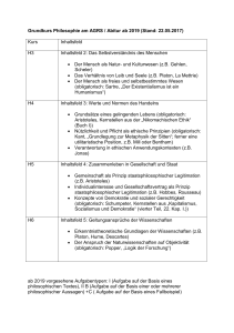 Grundkurs Philosophie am AGRS / Abitur ab 2019 (Stand: 22.05