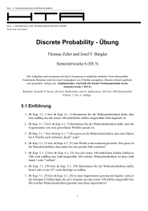 Discrete Probability - Übung