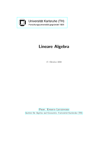 Lineare Algebra