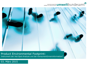 Product Environmental Footprint: