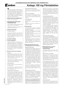 Xadago 100 mg Filmtabletten