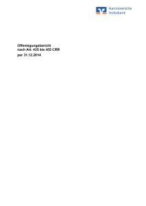 Offenlegungsbericht 2015V1 - Hannoversche Volksbank eG