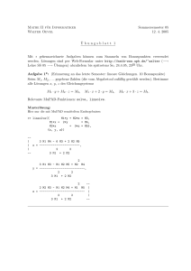 Mathe II für Informatiker Sommersemester 05 Walter Oevel 12. 4