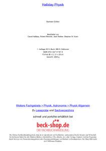 Halliday Physik - Register - Beck-Shop