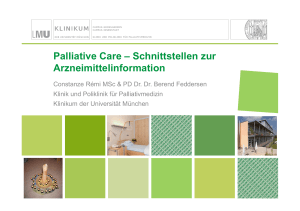 (Palliative Care – Schnittstellen zur Arzneimittelinformation Folien