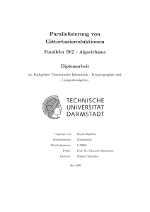 Parallelisierung von Gitterbasisreduktionen - CDC