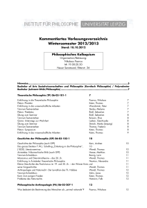Kommentiertes Vorlesungsverzeichnis Wintersemester 2012/2013