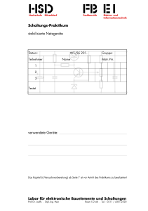 stabilisierte Netzgeräte