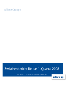 Zwischenbericht für das 1. Quartal 2008